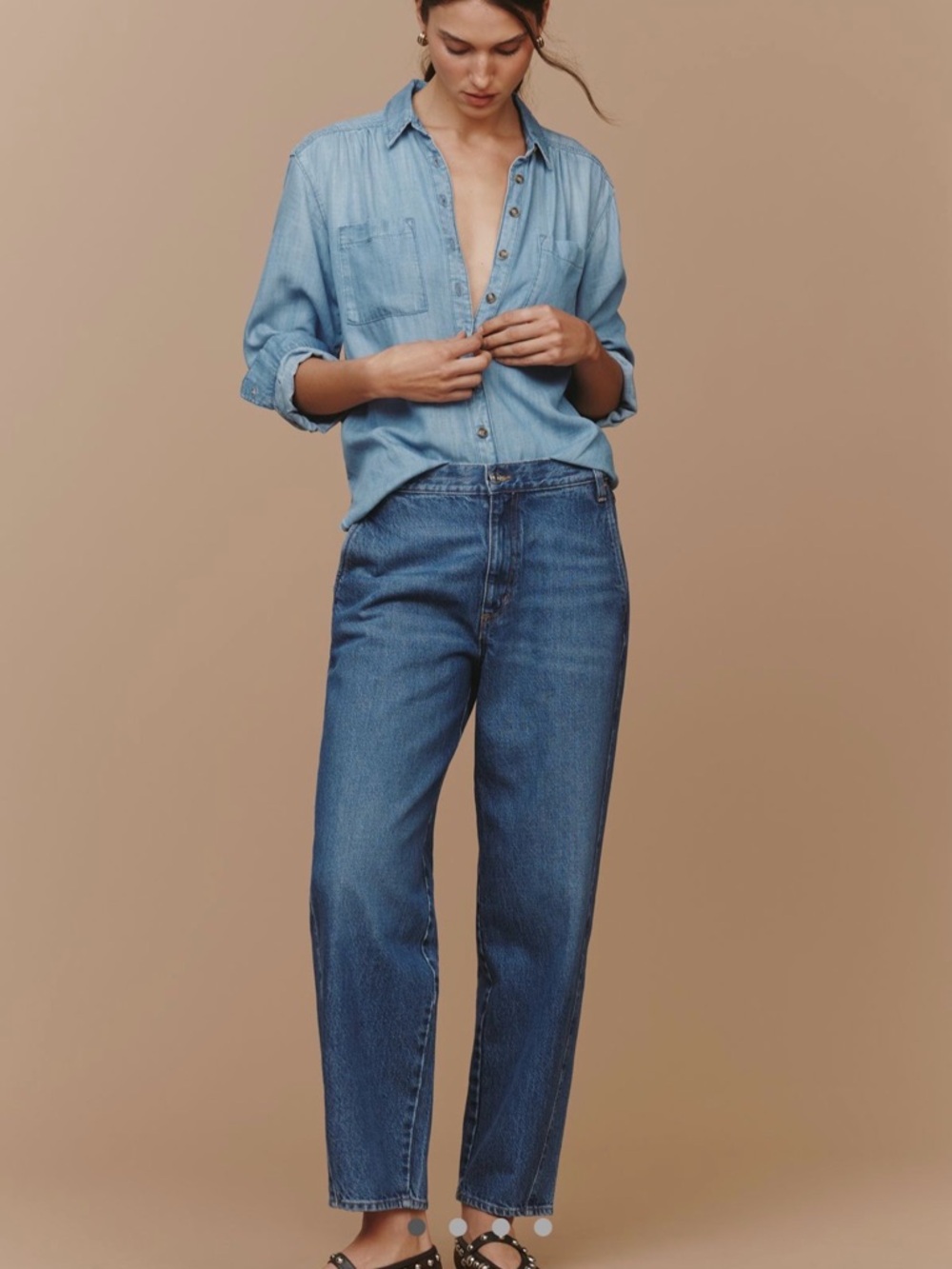 FRAME size 23 High-Rise Blue Denim Jeans